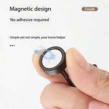 4PCS Multi - Functional Rotatable Magnetic Hooks With Strong Magnetic Force And Practical Style For Home Kitchen, Bathroom And Office Wall Hanging And Organizing Function