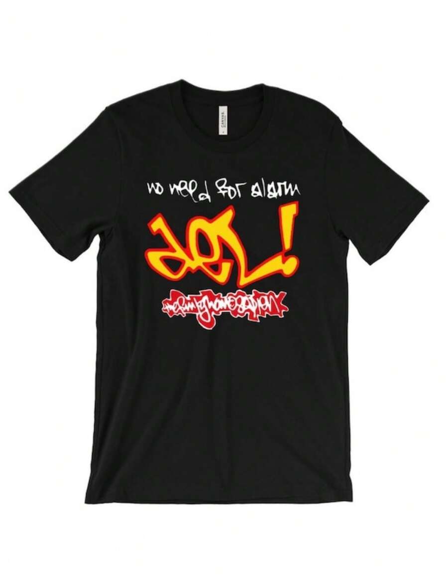 Del T-Shirt No Need For Alarm Souls Of Mischief Hieroglyphics Bay Area Hiero Oakland Blackouts 90s Hip Hop Vntg Rap Tee - 黑色 - 查看 1