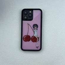 WldflowernscuteanmalphonecaseforPhone16promax15Pro161514plus13Pro12ProcartoonCherryDolphnswanprntbottom - NS105-3 - Xem 2