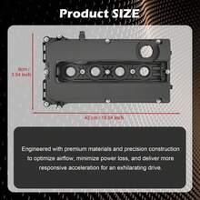 Engine Valve ROCKER COVER For Vauxhall Astra Corsa Mervia VVT 1.6 1.8 55564395 - Dark Grey - View 4