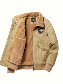 Men Winter Coats - Màu Khaki - Xem 2