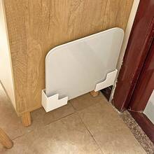 2个装壁挂式电子秤收纳架，免钻孔壁挂支架，专用电子秤壁挂式收纳架，电子秤收纳整理架，轻松粘贴安装，耐用塑料材质，节省空间设计，适用于浴室和家庭健身房，包含支架