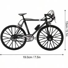 Ornamento de Bicicleta, Adorno de Bicicleta para Decorar Escrito Negro - Metálico - Ver 7