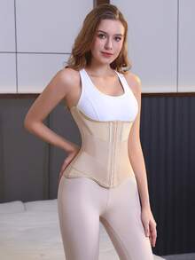 1pc Tummy Control Waist Trainer Body Shaper Women's Corset Control Back Top Girdles Sheath Flat Belly Shapers Colombian Reductive Girdle Woman Abdomen Shapewear Female Modeling Strap Slimming Belt