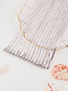 1pc Stainless Steel Chain, Casual & Fashionable, Suitable For DIY Pendant Necklace, Delicate & Petite Design For Women