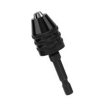 Taladro Chuck, herramienta de conversión de mandril sin llave de 0,3-6,5mm, para mini taladro de potencia de cambio rápido Hexagon Shank Chuck 1/4 Drill Chuck Impact Driver - Negro - Ver 4