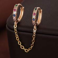 1 Set Luxury Chain Tassel Copper & Earrings & Eardrops, Gift For Date