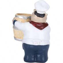 Figuritas de Chef, Soporte para Palillos de Dientes, Estatua de Chef de Resina de 4, 1 Pulgadas, Decoracin de Mesa, Escultura Bonita de Chef para Cocina y Restaurante - inicial - Ver 8