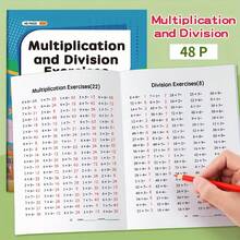 48-Page Multiplication And Division Workbook, Suitable For Children 3+ Years Old - Durable Paperback Arithmetic Practice Book, Includes 9x9 Multiplication Table, Handwriting Practice, Great For School Supplies, Math Learning Tools And Christmas Gifts, Multiplication Practice - Multicolor - View 6