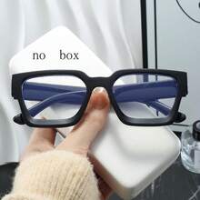 1pc Square Frame Glasses Unisex Plain Eyeglasses