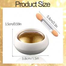 6色镀铬指甲粉，闪金闪银，打造超强金属效果，适用于指甲装饰。内含白色珍珠粉套装，适用于凝胶指甲油。美甲用品，美甲师必备，包含指甲粉、美甲配件、指甲亮粉、指甲装饰等。