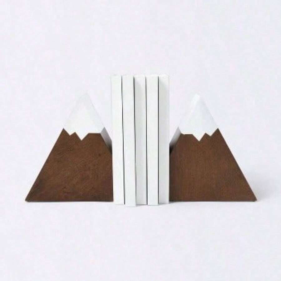 Mountain Peak Bookends - Cloud Island Brown | SHEIN USA