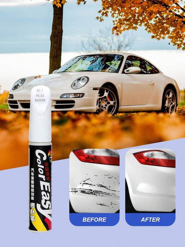 1pc/2pcs Touch-Up Pen For Cars, Car Paint Repair Pen, Car Paint Scratch Repair Pen, Car Minor Scratch Repair In One Stroke, Simple To Operate, Fast And Easy, Car Beauty Tools (Random Styles)