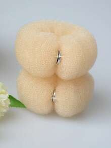 12G/15G/18G/17CM/20CM/22CM，DIY泡沫塑料环扣，甜甜圈发髻马尾辫支架，三种颜色和三种规格可供选择，发髻延长器，发髻制作器，发髻发片，发型夹，发夹，发夹，发夹 - 彩色 - 查看 15