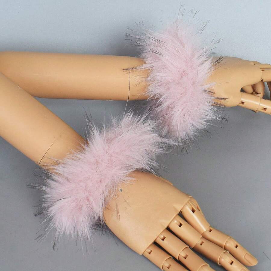 Women's Warm Fleece Arm Sleeves, Autumn/Winter Clothing, Suitable For Holidays, Parties, Performances