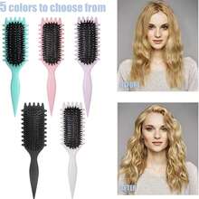 1 lược tạo kiểu tóc xoăn 2026 Pro Curl Hair Brush giúp tạo kiểu tóc xoăn, gợn sóng và lọn tóc hoàn hảo – Chống xù, lướt nhẹ nhàng, tạo kiểu tóc chất lượng salon. - Nhiều màu - Xem 3