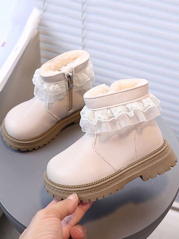 Children's Boots/Children's Soft Bottom Lightweight Thermal-Lined Indoor/Outdoor Warm Boots