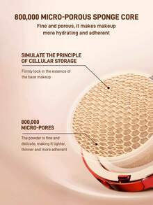 MISSHA Lustrous, Smooth And Flawless Air Cushion Powder Cream,Coverage, Long-Lasting, Waterproof And Oil-Control, Satin Finish,15g/0.52oz - 21 BRIGHT COLOR - View 3