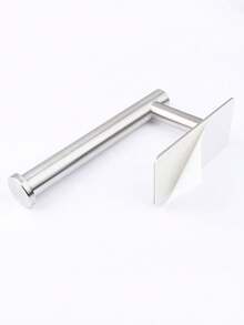 1 buc Suport pentru hârtie igienică din oțel inoxidabil rezistent, autoadeziv, fără găurire, dozator de role de hârtie igienică cu tratament periat, suport pentru hârtie igienică tip agățat de perete