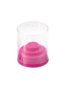 1PC 48 Holes Professional Nail Art Drill Bit Holder Exhibition Stand Displayer Nail Manicure Tool Acrylic Cover Box