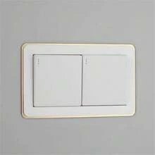 1pc Acrylic Smooth Switch Cover - Elegant Narrow Edge Design, Decorative Switch And Outlet Cover For Wall Protection - Multicolor - View 9