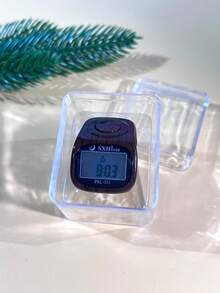 1pc Wood Grain Electronic Counter, Convenient Ring-Shaped Electronic Counter With 8 Channels, Multi-Function Audible Reminder, Settable Value, Digital Display Electronic Counter Ring, Boxed - Multicolor - View 13