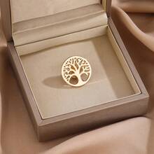 Minimalist Elegant Tree Of Life Brooch, Zinc Alloy Material, Personalized High-End Versatile Suit Decoration Accessory Brooch, Party, Birthday Gift Christmas Men Gifts Bag Pins