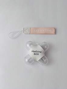 1pc Waterproof Travel Pill Case - 4 Compartments With Transparent Lid, For Daily Medication, Vitamins, Supplements Storage - Compact Portable Pill Box For Travel, Home, Office, School, Home Medicine Management, Secure Latch Design, Durable Structure, Dedicated For Health-Conscious Users