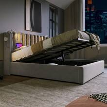 Bed Bases & Foundations - Grey + Velvet + 160cm*200cm - View 11
