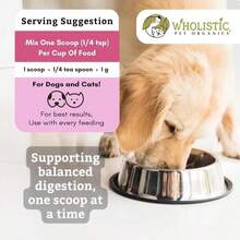 Wholistic Pet Organics Probiotics For Dogs With Digestive Enzymes &Amp; Prebiotic Fiber - 8 Oz - Daily Cat &Amp; Dog Probiotics For Digestive Health, Anti Diarrhea &Amp; Gut Support - Natural Powder Supplement - ColorA - View 6