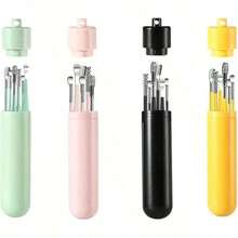 Stainless Steel Ear Cleaning Kit, Professional Spiral Ear Cleaner Tools For Adults, Ear Wax Removal Tool Set With Double-Headed Stainless Steel Ear Picks, Ear Cleaner With Storage Box - 1 cái - Xem 7