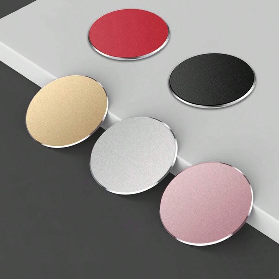 Circular Magnetic Adsorption Phone Holder Sticker, Matte Colorful Thin Phone Holder Magnetic Piece Compatible With IPhone, Android Phone, Gift For Birthday, Family, Friends, For Summer Bathroom Kitchen Gifts Birthday Phone Stand Phone Accessories Strong Load-Bearing