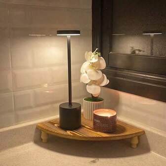 1pc Rustic Style Corner Storage Shelf, Lightly Distressed Farmhouse Storage Rack, Suitable For Kitchen Countertop, Tabletop Organization