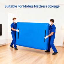 Moving Essentials – Super King Mattress Storage Cover With Zipper & Handles Reinforced Protection (230 X 140cm) - Blue - View 3