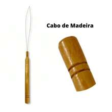 Agulha Peixinho Para Aplicação Microlink em Mega Hair - Caramelo - Visão 3