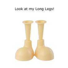 Porta lápices de plástico de boca grande con pegatinas de letras, porta lápices de escritorio de patas largas, lindo y divertido, combinación arbitraria DIY - Pierna - Ver 12