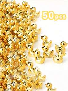 100/50/20/10/5/1 件迷你金鸭雕像金鸭小雕像微型花园景观娃娃屋蛋糕装饰盆栽植物 DIY 工艺饰品派对礼物动物雕像汽车仪表盘装饰生日礼物派对装饰礼品 - 金色 - 查看 11