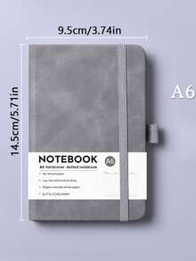 1pc/A6 Bound Planner Notebook, Pocket Diary, Back To School, School Supplies, Christmas Gift (Pen Not Included)