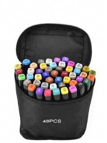 168-Color Alcohol Marking Pen Artist Painting Artistic Marker Double Tip Marker Suitable For Adult Coloring And Painting Supplies Perfect Gift Dual-Tip Brush Marker, Brush And Fine Pen Coloring Brush Set