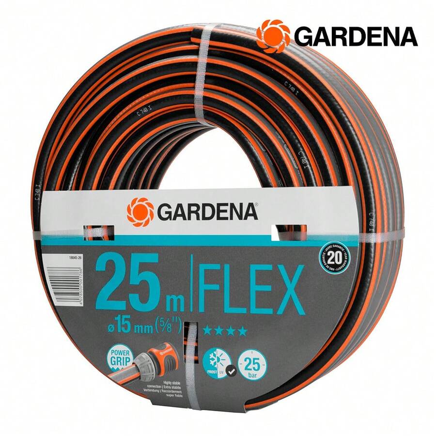 Gardena 18045-26 manguera de jardín 25 m Negro, Naranja - Negro - Ver 1