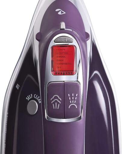 19902R Durathon Plancha Digital con Retractil, Color Gris/Morado