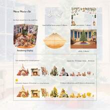 Pachet Creatives 25 de coli/pungă, seria Starlight Christmas Island, autocolante de colaj cu peisaje rafinate în stil Crăciun, rechizite pentru scrapbooking, accesorii pentru caiete, rame foto decorative, huse pentru computer și telefon, pahare cu apă, reviste vechi, penare, autocolante decorative pentru birou, autocolante pentru sezonul de întoarcere la școală, rechizite școlare - Multicolor - Vizualizare 17