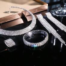 Fashionable Silver Tassel Jewelry 4-Piece Set, Exquisite And Elegant Design, Shiny Decoration, Durable Structure, Suitable For Daily Wear, Wedding, Banquet, Party, Birthday Party, Graduation Ceremony, Valentine's Day, Halloween, Christmas, Celebration Holiday Wear, Is An Ideal Gift For Women