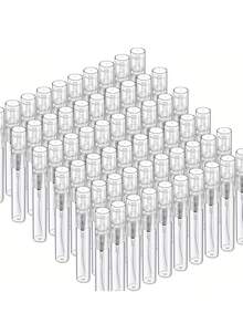 50pcs Mini Fine Mist Spray Bottles - 0.07oz/0.1oz/0.17oz Clear Plastic Perfume Atomizers, Refillable And Portable Travel Containers, And Unscented, Fine Mist Spray Perfume Dispenser - Multicolor - View 2