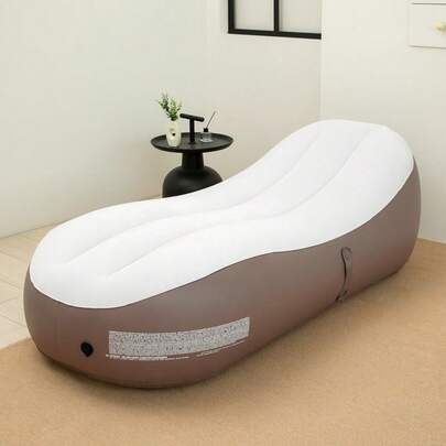 كنبة هوائية قابلة للنفخ لشخصين - سرير نفخ محمول للضيوف والاستخدام الداخلي - سرير سفر خارجي/داخلي متين مع إعداد سهل، مثالي لتجمعات العائلة والاحتفالات العطلات، كنبة نفخ، ضروريات النزهة، مسند مريح، بناء قوي، مسافرو العطلات، الأفضل لعيد الميلاد