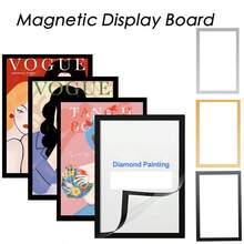 1/3/5pcs A4/A5 Magnetic Photo Frames, 210mmx297mm Self-Adhesive Picture Display Board Wall Sticker Photo Frame, Certificate Office Wall Sticker Picture Magnetic Frame