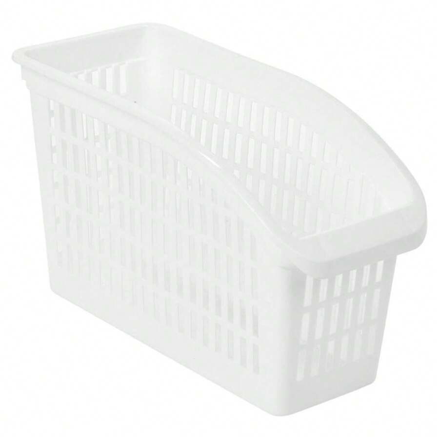 White Plastic Tall Fridge Storage Container Box Holder - 1 - View 1