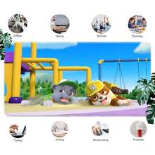 1pc  Cartoon Gaming Mouse Mat Pad - Multi Size Cartoon Design Desk Mat, Non- Base & Stitched Edges, For Office, Gaming, Study & Computer Accessories, Gift For  Fans, Kids & Family