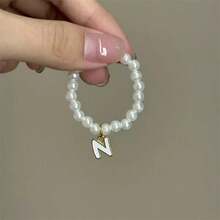 【仅项链】创意新款10cm娃娃第四代迷你Labobo陶瓷娃娃吊坠，可爱珍珠字母项链 - 彩色 - 查看 26