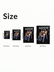 1PC KATSEYE Group Art Print, Wall Decor, Katseye Poster _ Kpop Katseye Wall Art Print _ Fan Inspired Katseye Decor _ Unique Kpop Band Poster - Multicolor - View 6
